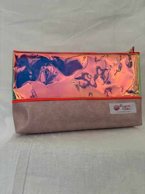 Grande trousse de toilette - Irisée | Pivoine et Coton