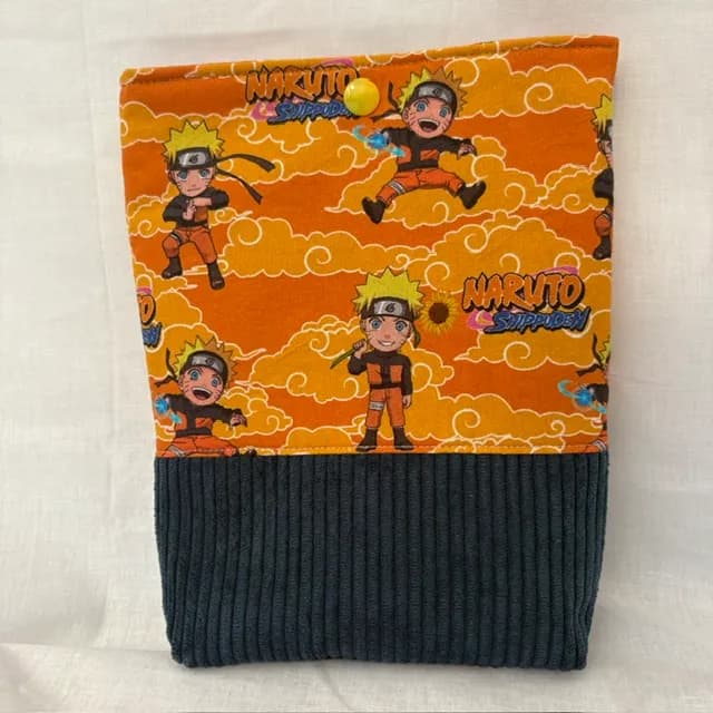 Protection livre de poche - Naruto | Pivoine et Coton