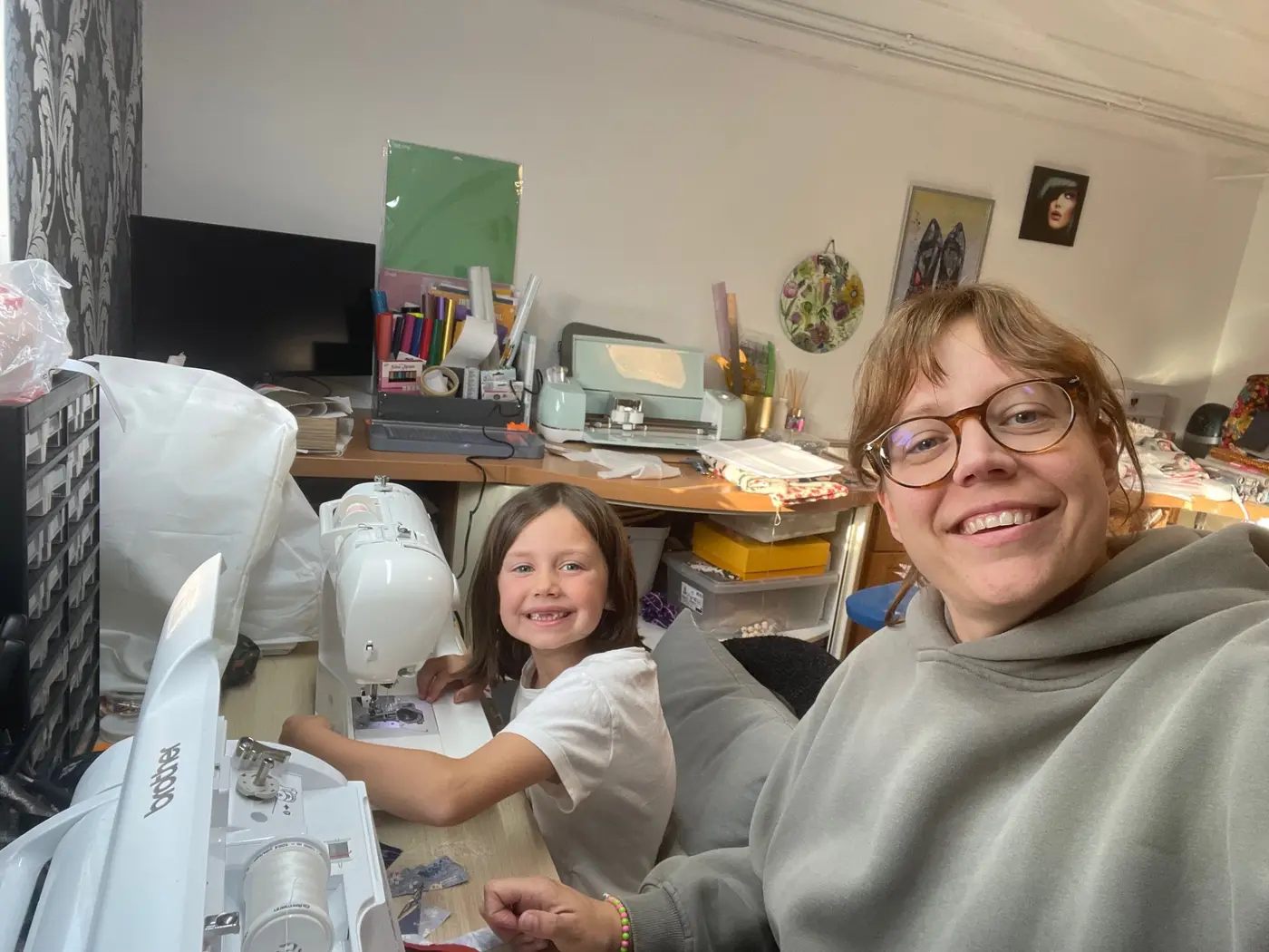 Cours de couture à l'atelier